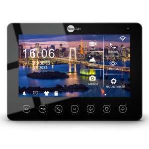 Wi-Fi домофон NeoLight OMEGA+ HD WF чорний