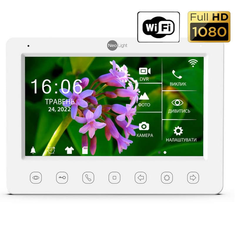 Комплект Wi-Fi домофону NeoKIT HD WF Graphite