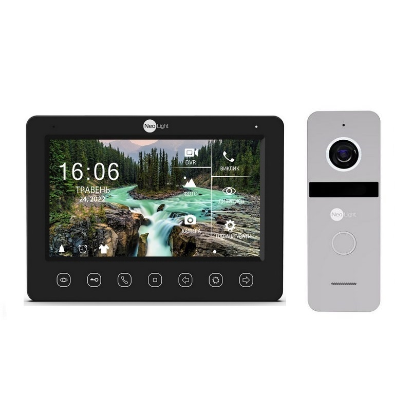 Комплект Wi-Fi домофона NeoLight NeoKIT HD WF B/Silver