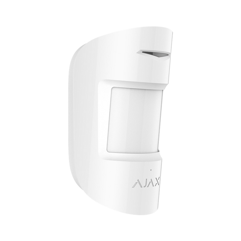 Вживаний датчик руху і розбиття Ajax CombiProtect білий