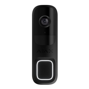 Wi-Fi IP-відеодзвінок Ajax DoorBell із вбудованим штучним інтелектом чорний