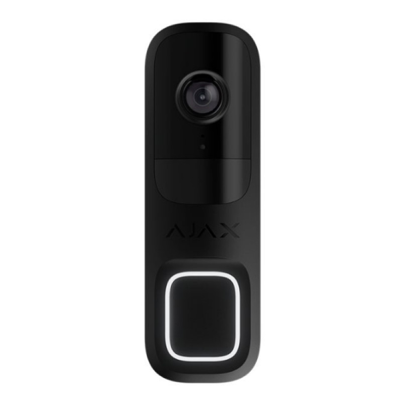 Wi-Fi IP-відеодзвінок Ajax DoorBell із вбудованим штучним інтелектом чорний