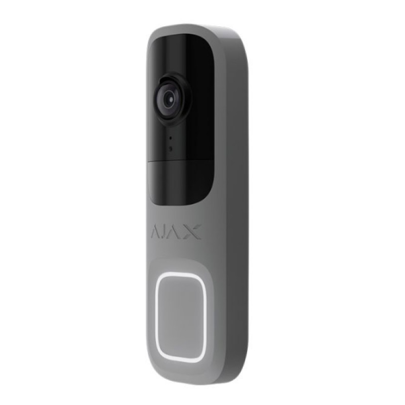 Wi-Fi IP-відеодзвінок Ajax DoorBell із вбудованим штучним інтелектом сірий