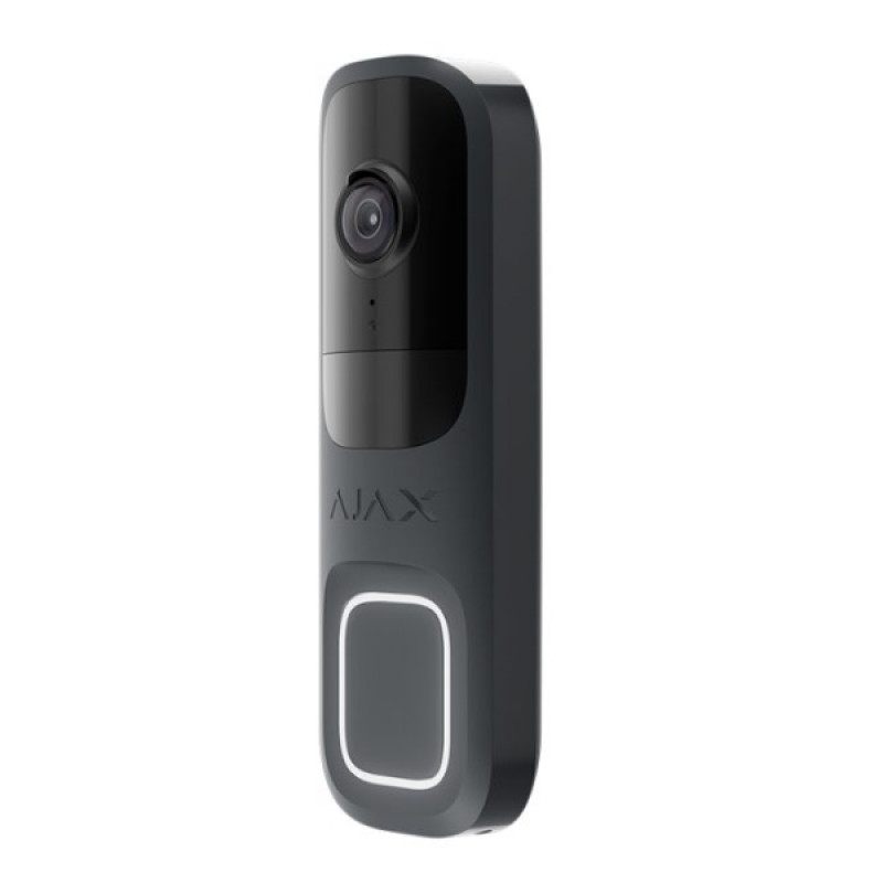 Wi-Fi IP-відеодзвінок Ajax DoorBell із вбудованим штучним інтелектом графіт