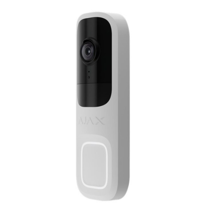 Wi-Fi IP-відеодзвінок Ajax DoorBell із вбудованим штучним інтелектом білий