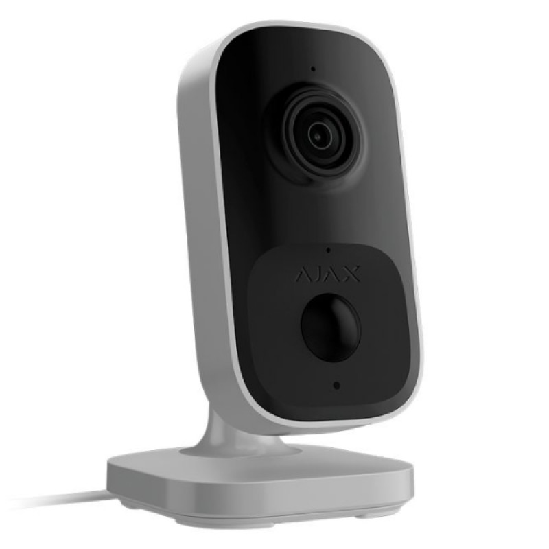 Wi-Fi IP-камера 4 МП Ajax IndoorCam з вбудованим ШІ біла