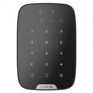 Клавіатура Ajax KeyPad Plus з підтримкою безконтактних карт і брелоків чорна