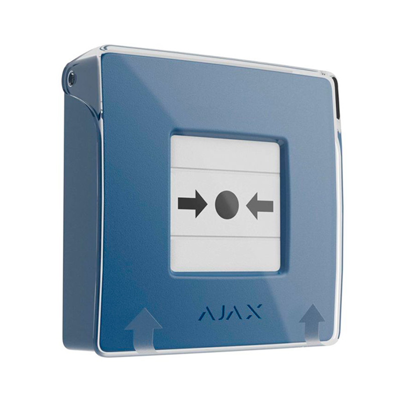 Кнопка ручної активації тривоги Ajax ManualCallPoint синя