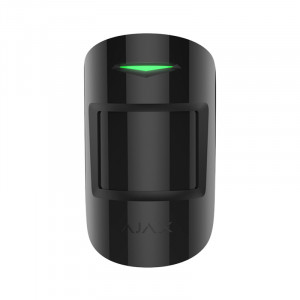 Вживаний датчик руху Ajax MotionProtect Plus з мікрохвильовим сенсором чорний