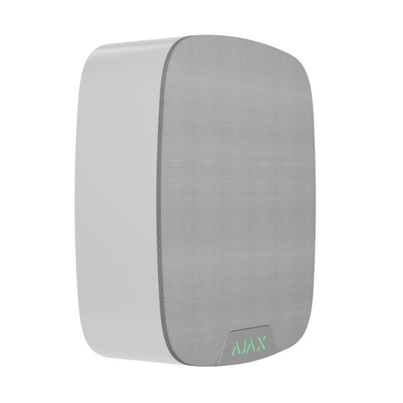 Бездротовий голосовий модуль Ajax SpeakerPhone для верифікації тривог білий