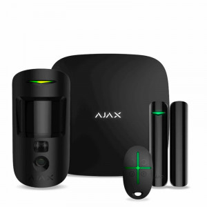 Комплект сигналізації Ajax StarterKit Cam чорний з датчиком фотофіксації тривог