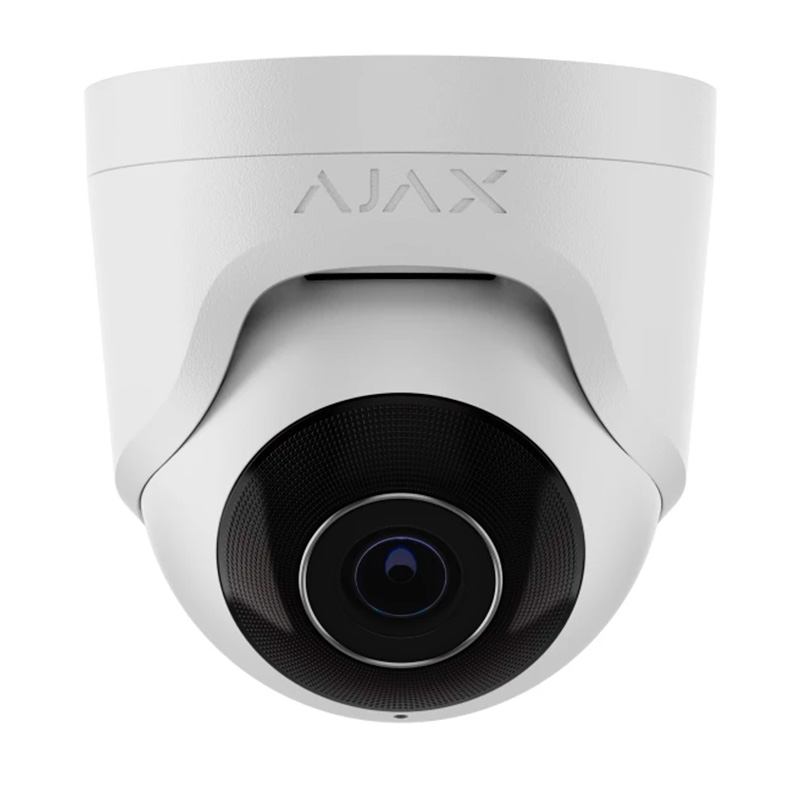 IP-камера 8 МП Ajax TurretCam (4 мм) біла