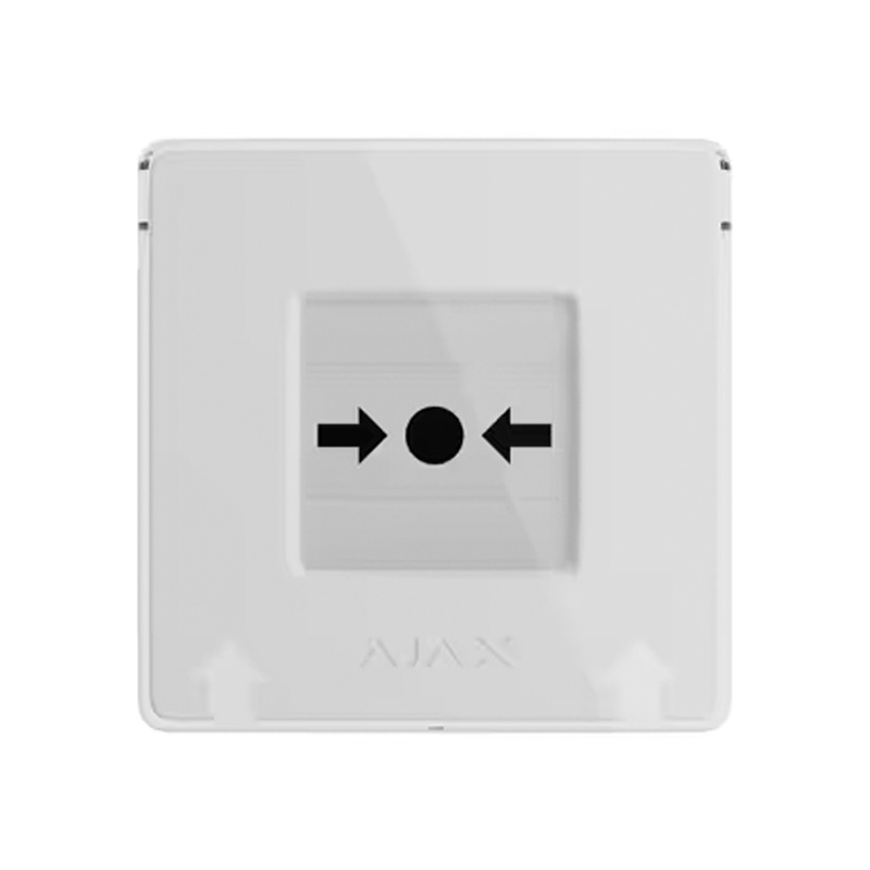 Кнопка ручної активації тривоги Ajax ManualCallPoint біла
