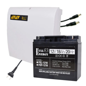 Комплект безперебійного живлення Full Energy BBGP-1210 + FEP-1218 (10А/18Ah) для роутера Wi-Fi та оптичного терміналу