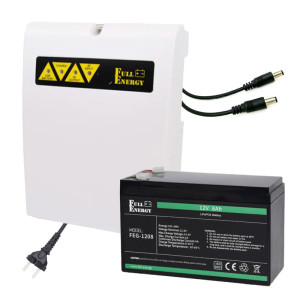 Комплект безперебійного живлення Full Energy BBGP-125 + FEG-128 (5А/8Ah/LiFePo4) для роутера Wi-Fi та оптичного терміналу