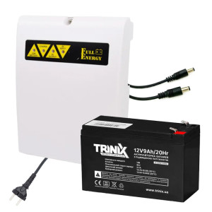 Комплект безперебійного живлення Full Energy BBGP-125 + Trinix TGL12V9Ah/20Hr GEL (5А/9Ah/гель) для роутера Wi-Fi та оптичного терміналу