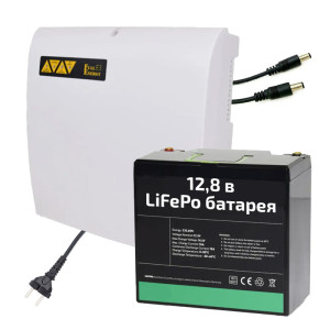 Комплект безперебійного живлення Full Energy BBGP-1210 + АКБ 18 Аг LiFePO4 (10А/18Ah/LiFePo4) для роутера Wi-Fi та оптичного терміналу