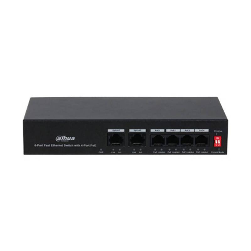 4-портовий POE комутатор Dahua DH-PFS3006-4ET-36