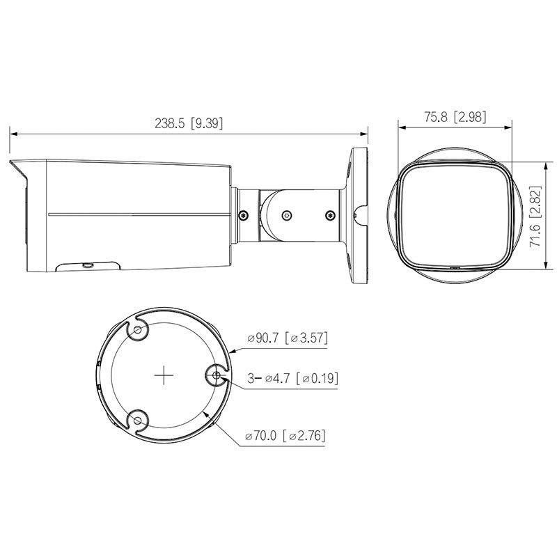 IP-камера 4 МП Dahua DH-IPC-HFW2449T-AS-IL-BE (3.6мм) WizSense з PoE