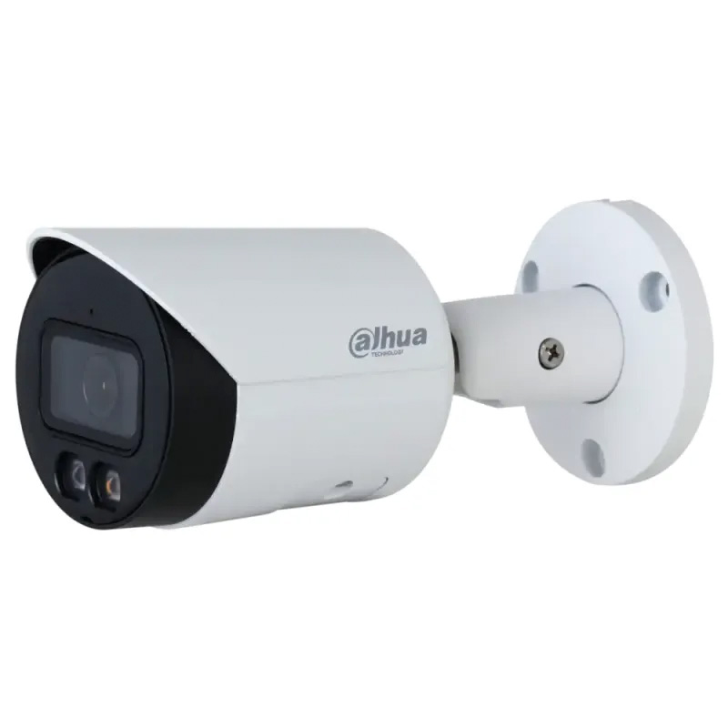 IP-камера 8 МП Dahua DH-IPC-HFW2849S-S-IL (2.8 мм) біла з PoE