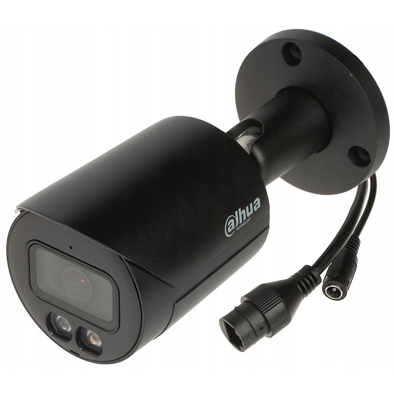 IP-камера 8 МП Dahua DH-IPC-HFW2849S-S-IL-BE (2.8 мм) чорна з PoE