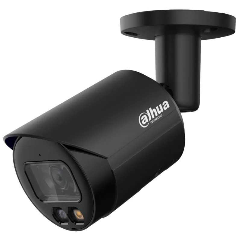 IP-камера 8 МП Dahua DH-IPC-HFW2849S-S-IL-BE (2.8 мм) чорна з PoE