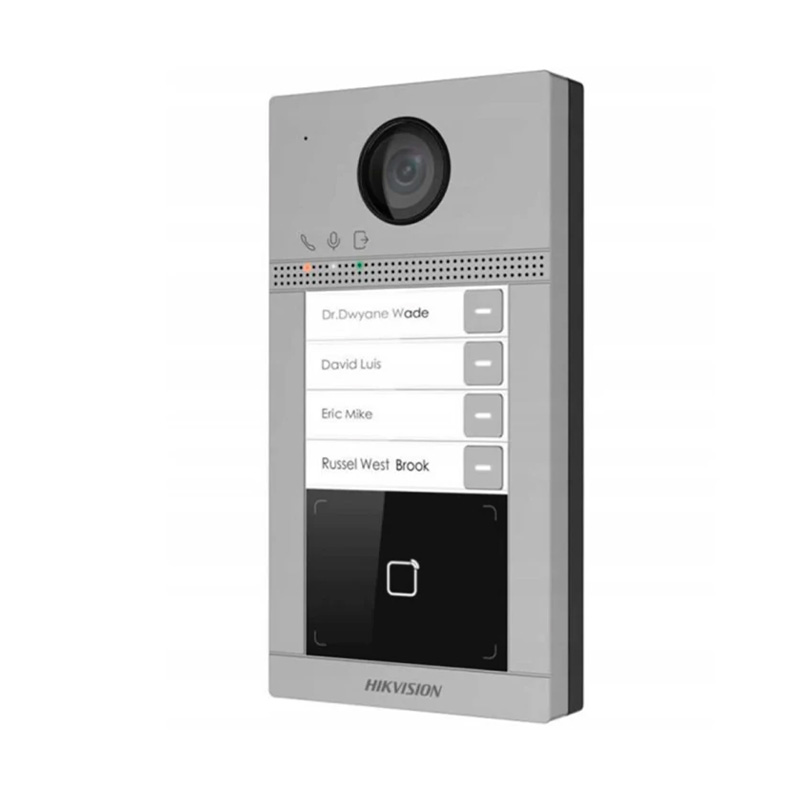 Wi-Fi IP-виклична панель Hikvision DS-KV8413-WME1(B)/Surface/Flush