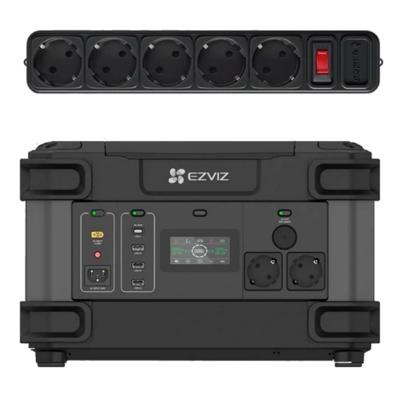 Зарядна станція Ezviz CS-PS1300 (CN066) (FR) + мережевий фільтр Gembird SPG5-G-6B