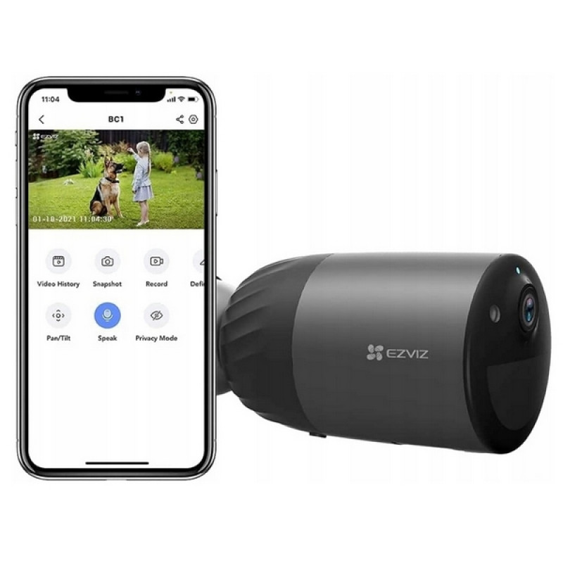 Wi-Fi IP-камера 4 MП Ezviz CS-BC1C акумуляторна