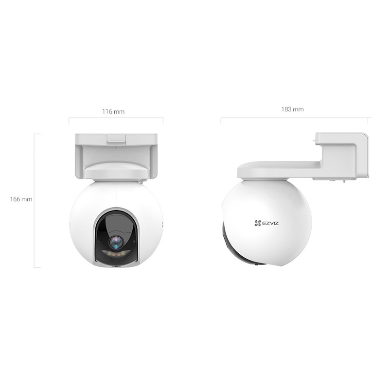 Wi-Fi IP-камера 4 МП Ezviz CS-HB8 автономна поворотна