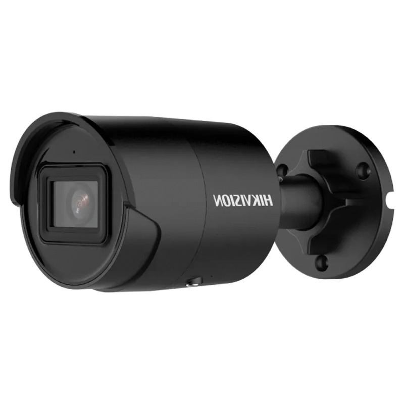IP-камера 4 МП Hikvision DS-2CD2043G2-IU (2.8 мм) AcuSense з PoE чорна