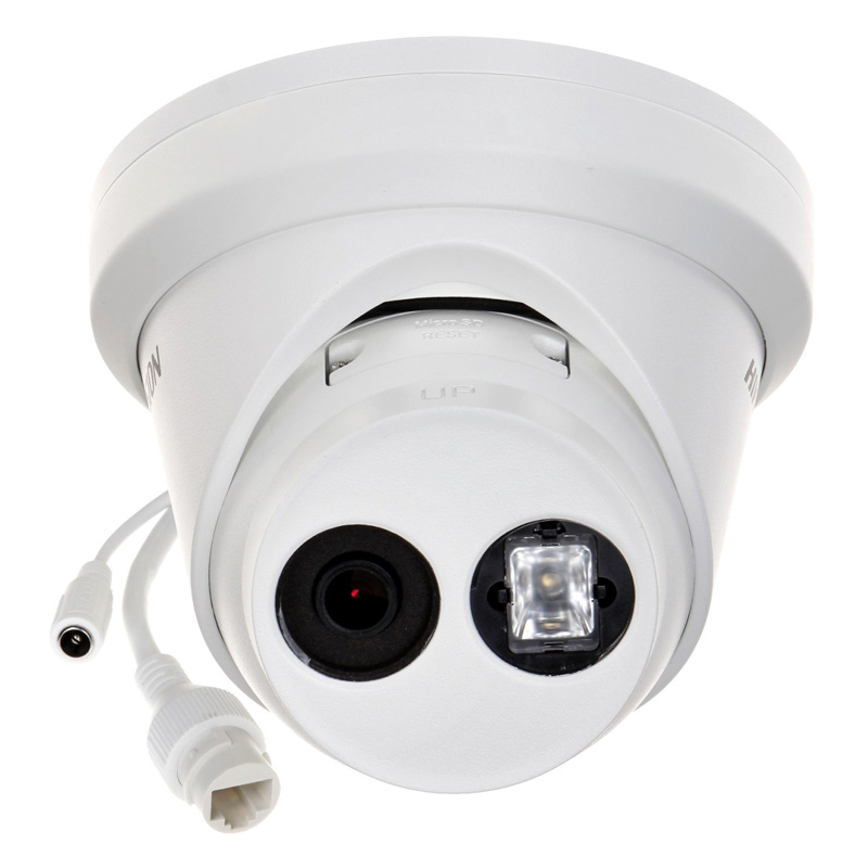 IP-камера 8 МП Hikvision DS-2CD2383G2-IU (2.8 мм) AcuSense з PoE біла