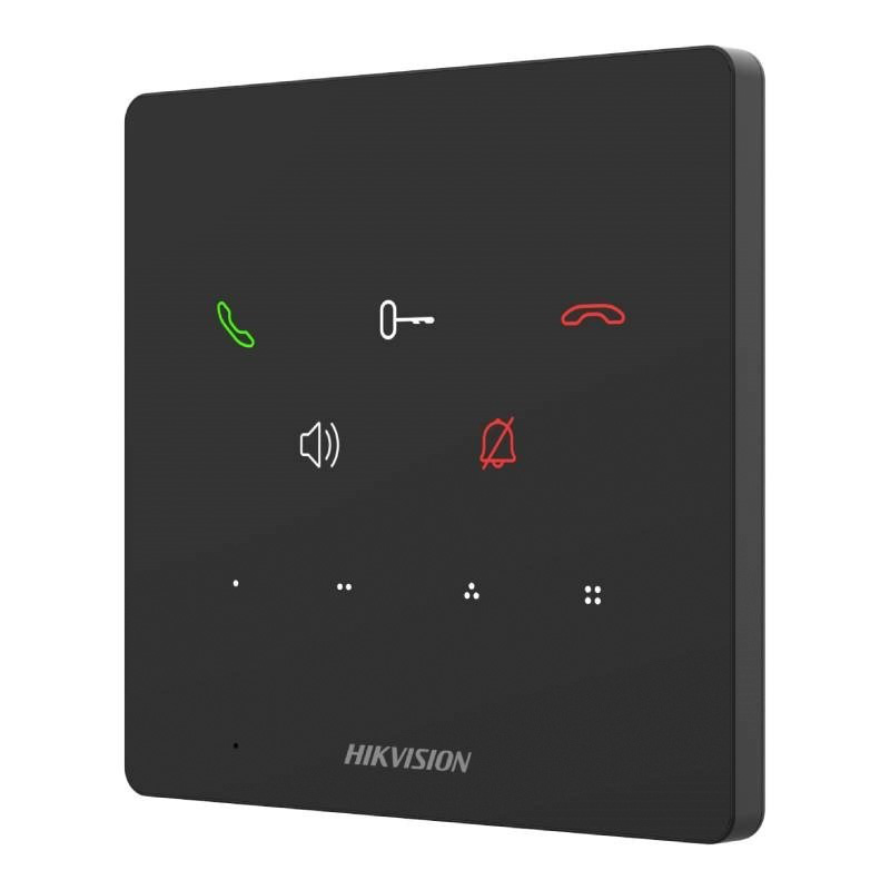 Аудіодомофон Hikvision DS-KH6000-E1 без екрану з PoE чорний