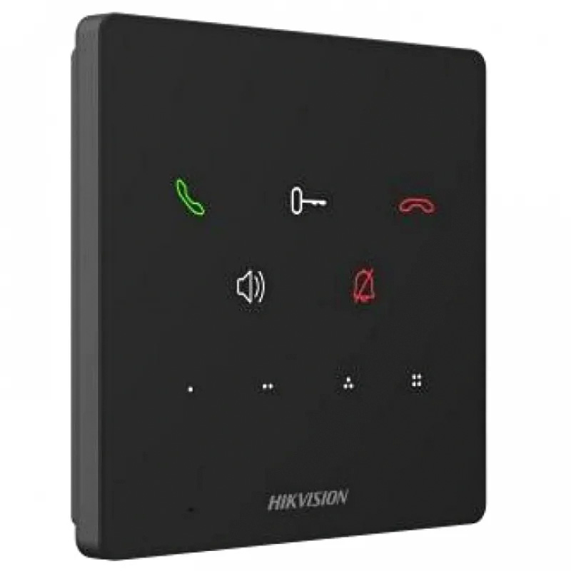 Аудіодомофон Hikvision DS-KH6000-E1 без екрану з PoE чорний