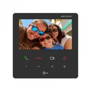 Wi-Fi IP-домофон Hikvision DS-KH6110-WE1 з PoE чорний
