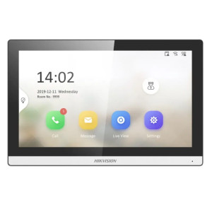Wi-Fi IP-домофон Hikvision DS-KH6350-WТE1 чорний