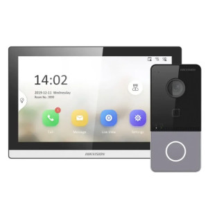 Комплект Wi-Fi IP-домофону Hikvision DS-KV6113-WPE1(C)+ DS-KH6350-WТE1