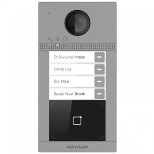 Wi-Fi IP-виклична панель Hikvision DS-KV8113-WME1(C) на 4 абоненти