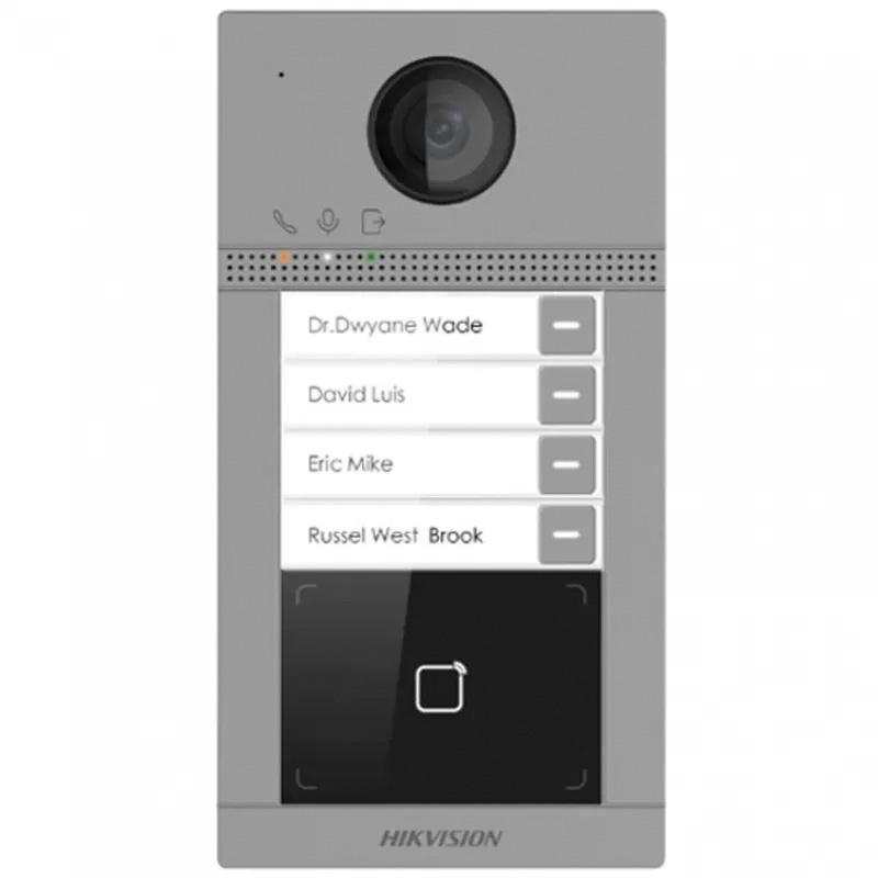 Wi-Fi IP-виклична панель Hikvision DS-KV8113-WME1(C) на 4 абоненти