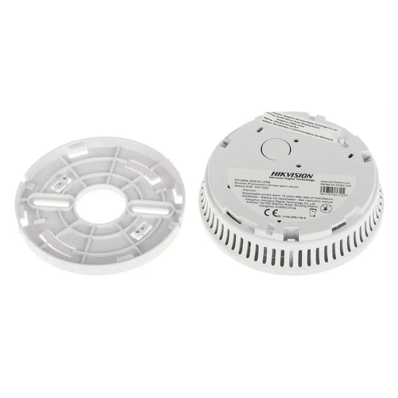 Пожежний датчик Hikvision DS-PDSMK-S-WE з сенсором диму