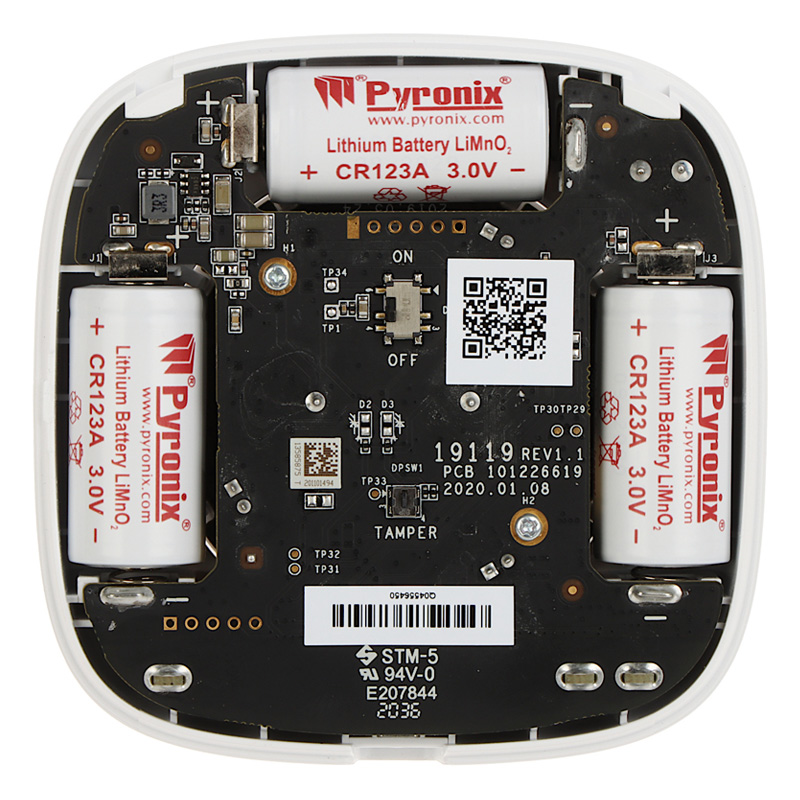 Домашня сирена Hikvision DS-PS1-I-WE-Red з червоною підсвіткою