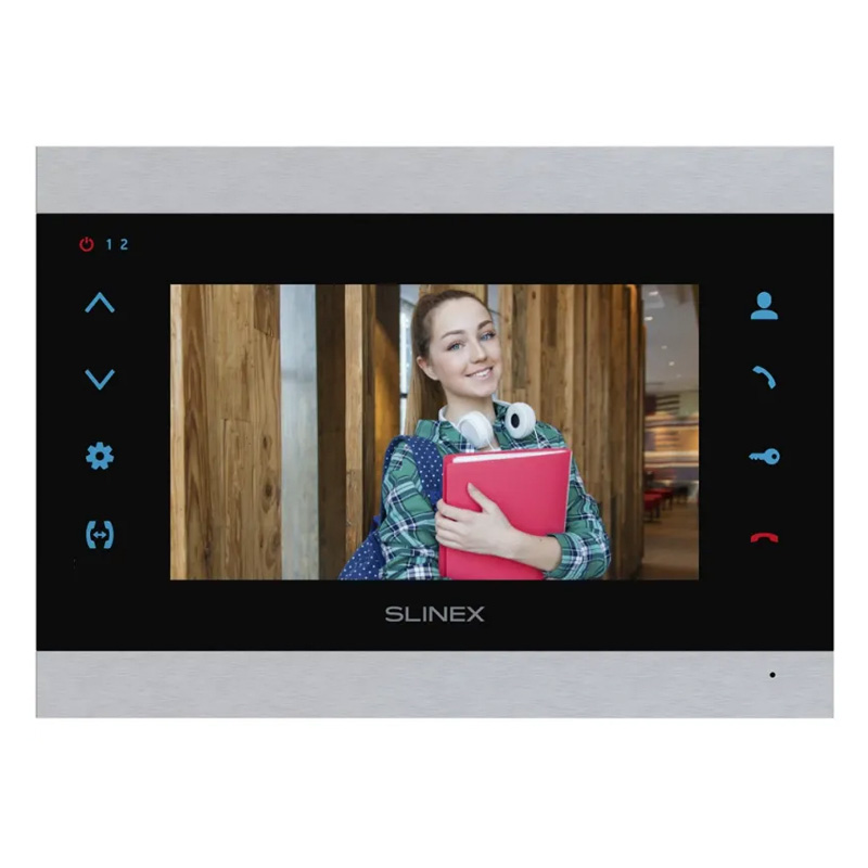 Wi-Fi домофон Slinex SL-07N Cloud черно-серебристый с переадресацией вызова