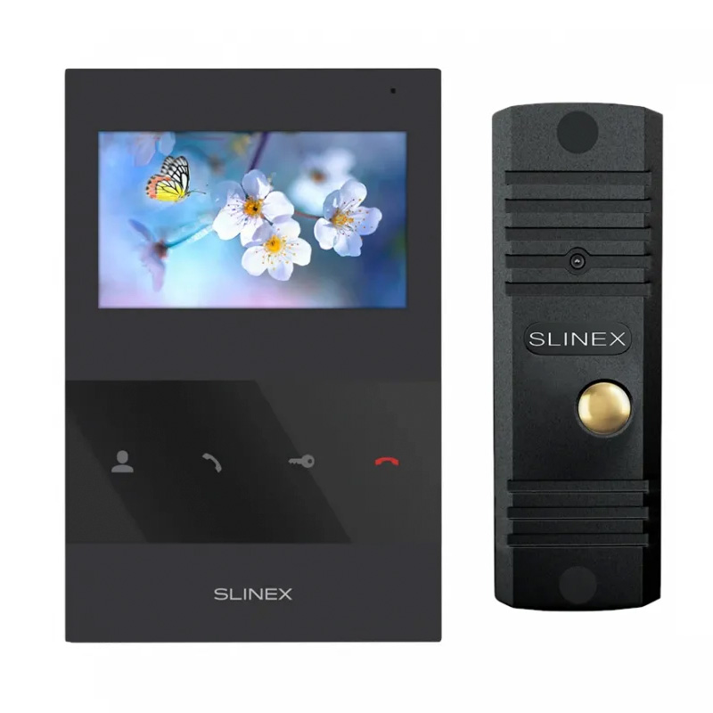Комплект домофона Slinex SQ-04 чорний + ML-16НD чорна