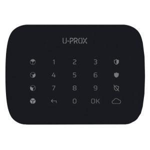 Клавіатура U-Prox Keypad G4 для чотирьох груп чорна
