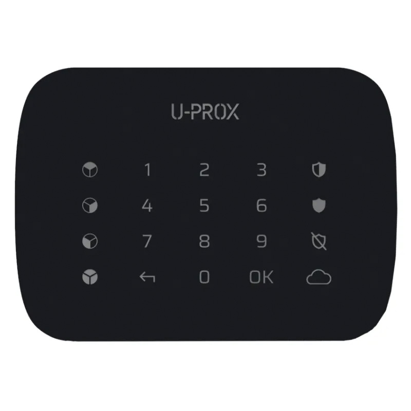 Клавіатура U-Prox Keypad G4 для чотирьох груп чорна