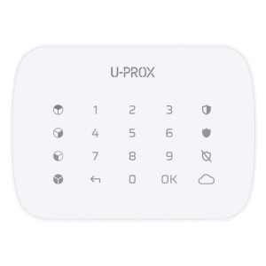 Клавіатура U-Prox Keypad G4 для чотирьох груп біла