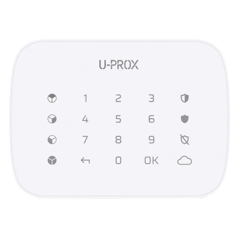 Клавіатура U-Prox Keypad G4 для чотирьох груп біла