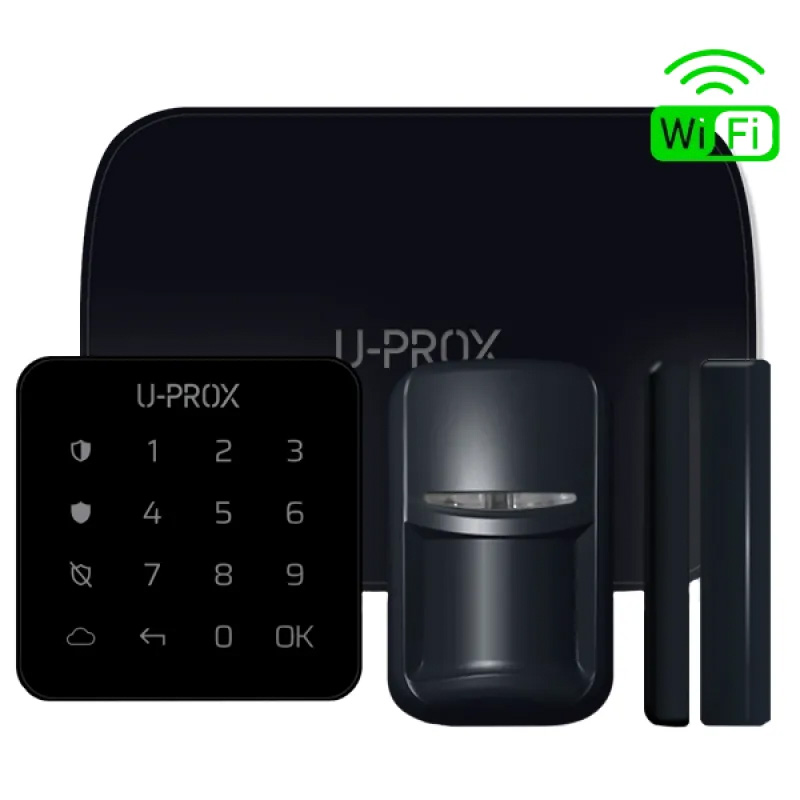 Комплект сигналізації U-Prox MP WiFi kit з клавіатурою чорний