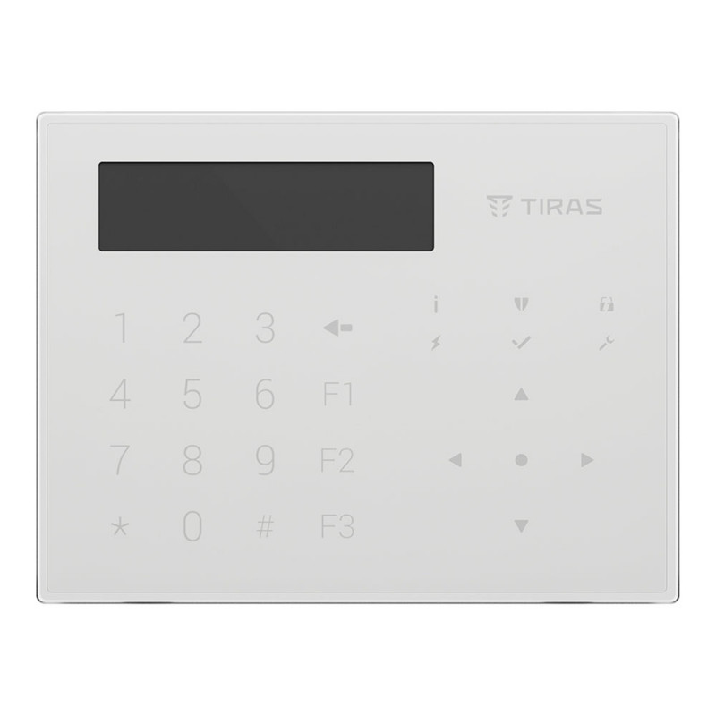 Клавіатура Tiras K-GLCD+ біла