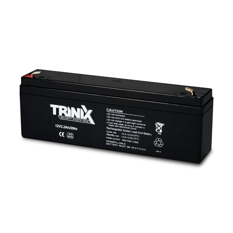 Акумуляторна батарея Trinix 12V2.2Ah/20Hr AGM 12В 2.2 Аг свинцево-кислотна